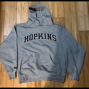 Vintage Jansport John’s Hopkins University Grey Hoodie in Size Medium